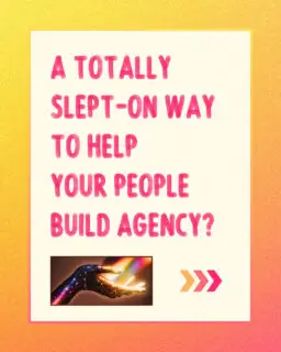 If you feel like the *only* way to support your clients in increasing their sense of agency is to do mindset work and goal setting with them... I want you to know that's not true.You've got options!When we play games and temporarily have new goals and a new set of constraints (and often: new abilities) - we make decisions you wouldn't normally. We think differently. We ARE different. And we take that expanded range back into real life with us. ✨✨If game-based learning is something you *want* to facilitate, but aren't sure how....I'm cooking up something new, for folks that haven't used games in their workshops before. Stay tuned - and DM me the word 'games' if you want me to let you know when it's ready. 💛