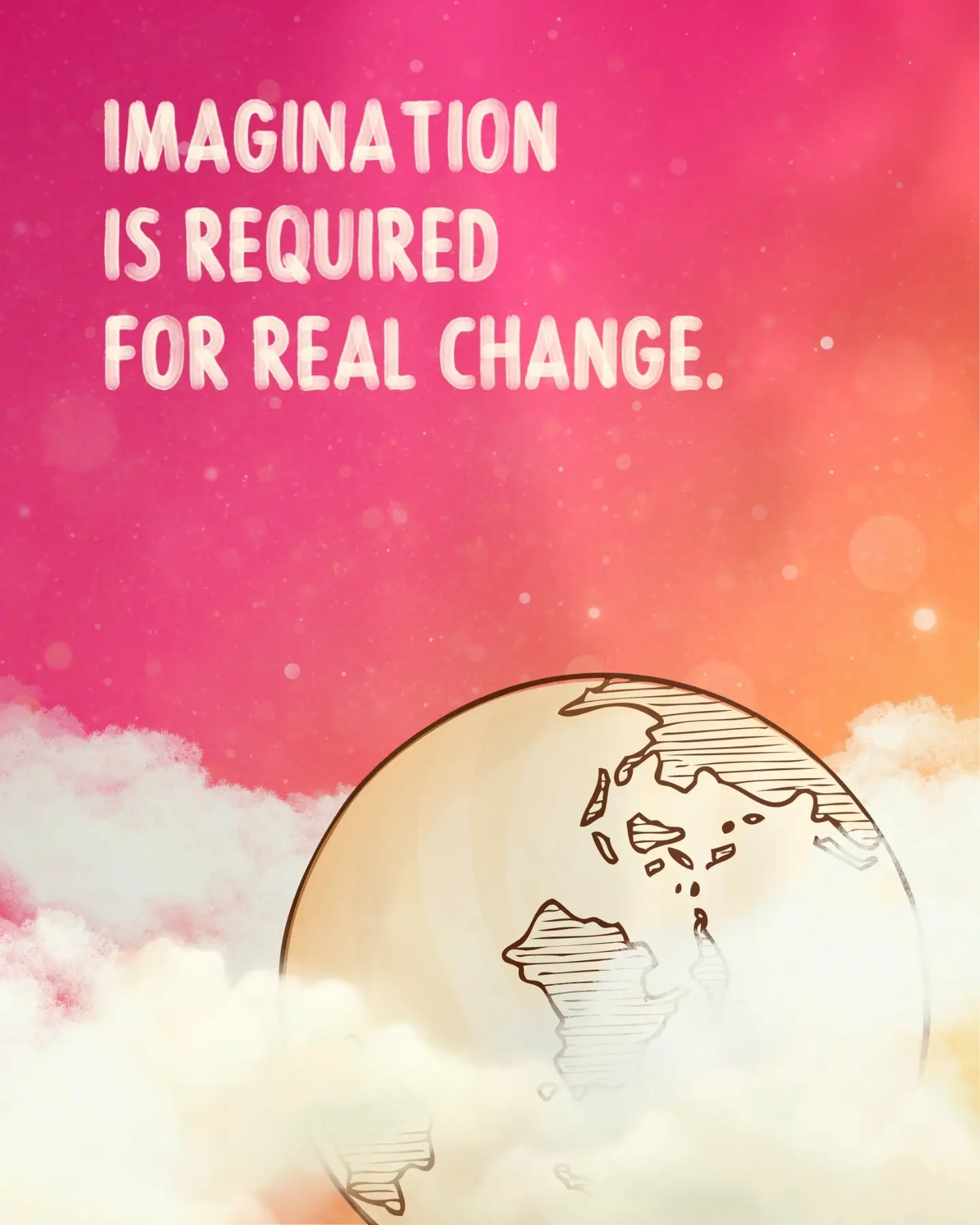 Imagination is a (potential) bottleneck for change.If we can't *imagine* a better alternative, it's reeeally hard to create something new. Without imagination, we'll keep reproducing the same systems... even while we critique them.